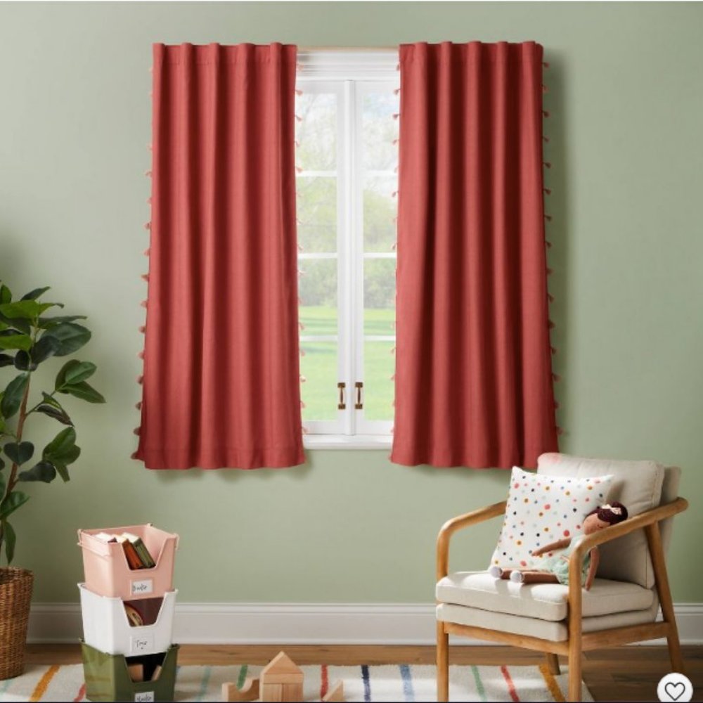 NWT - Blackout Tassel Curtain Panel - Pillowfort™